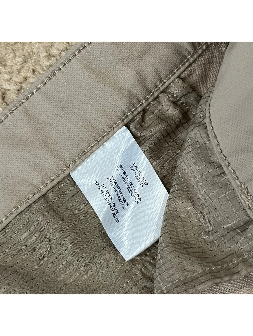 Banana Republic Mens Performance Stretch Pants 32x34 Tan Slim Flat Front